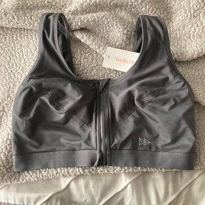 ZIP FRONT PLUS SPORTS BRA